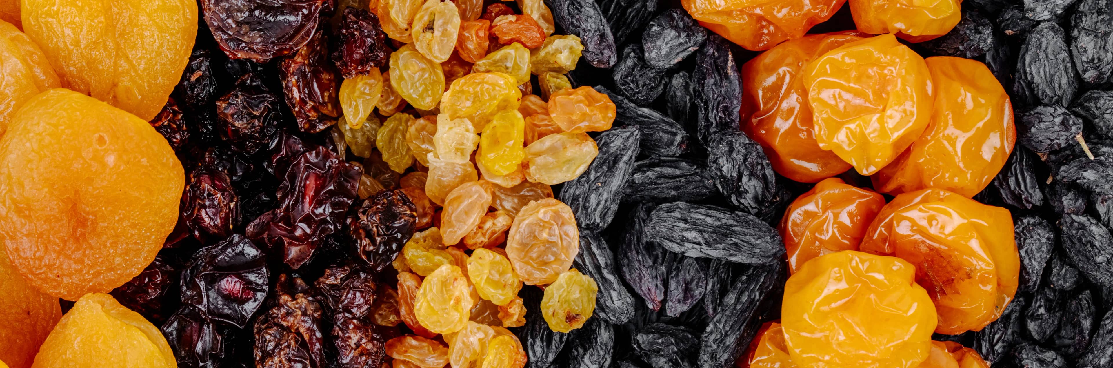 Dried fruits background
