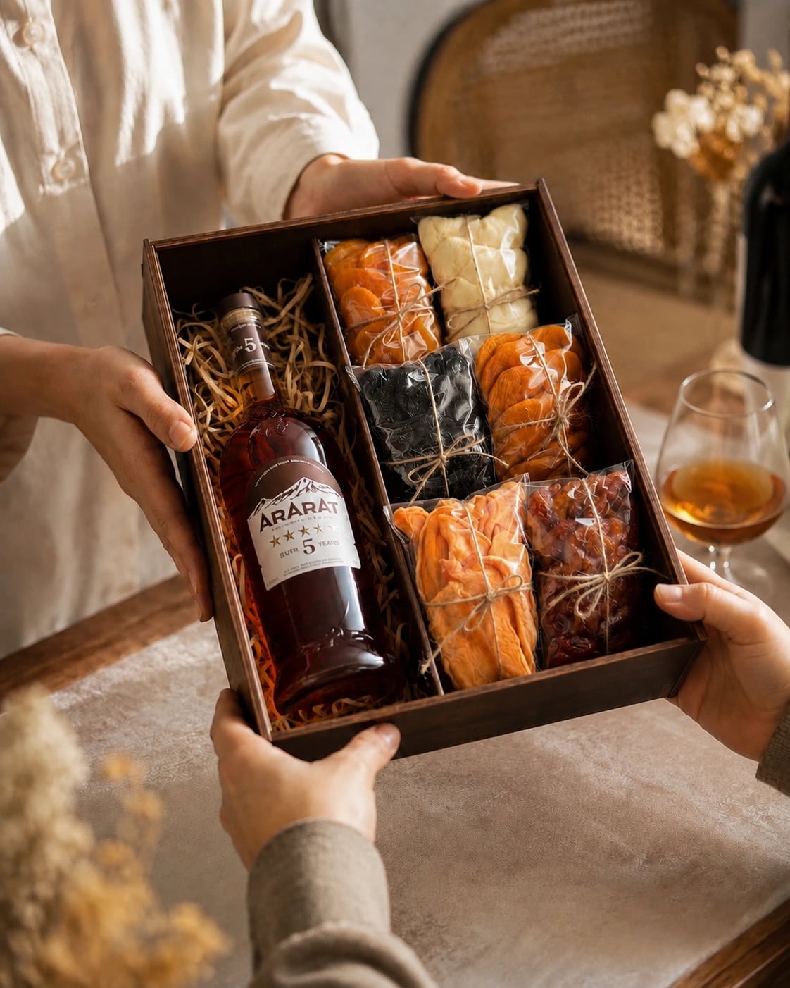 Mix Dried Fruits with Ararat 5 Years Cognac photo 2